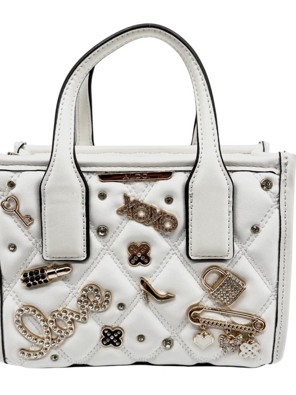 Aldo White Keylani Small Satchel Bag
